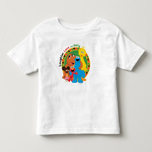 セサミストリート   笑い、愛、統一 トドラーTシャツ