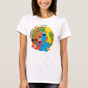 セサミストリート 笑い、愛、統一 Tシャツ