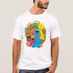 セサミストリート 笑い、愛、統一 Tシャツ