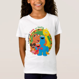 セサミストリート 笑い、愛、統一 Tシャツ