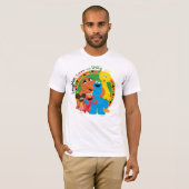 セサミストリート | 笑い、愛、統一 Tシャツ (正面フル)