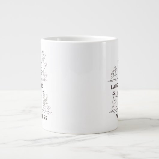 セサミストリート 笑う方が心配が少ない ジャンボコーヒーマグカップ (正面)