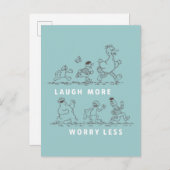 セサミストリート 笑う方が心配が少ない ポストカード (正面/裏面)