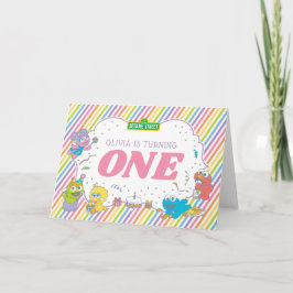 セサミストリート |第1ストライプの誕生日 カード
