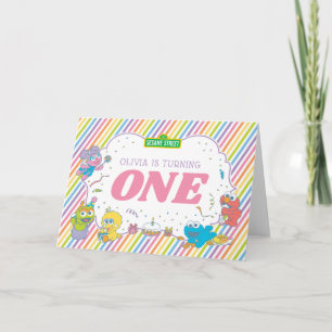 セサミストリート  第1ストライプの誕生日 カード