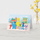 セサミストリート |近隣のシーン カード (黄色い花)