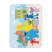 セサミストリート |近隣のシーン マグネット (縦)