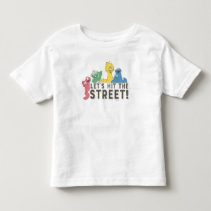 セサミストリート  通り! トドラーTシャツ