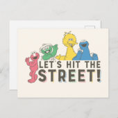 セサミストリート |通り! ポストカード (正面/裏面)