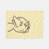 セサミストリート |鳥の鳥 フリースブランケット (正面(横))