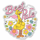 セサミストリート |黄色最高のの鳥の仲間 シール (正面)