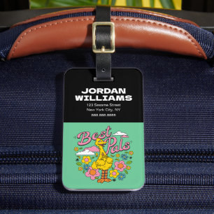 セサミストリート  黄色最高のの鳥の仲間 ラゲッジタグ