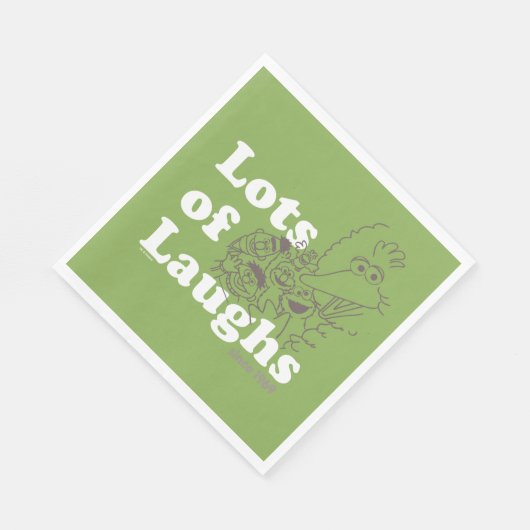 セサミストリート | 1969年から笑い声が多い スタンダードランチョンナプキン (角)