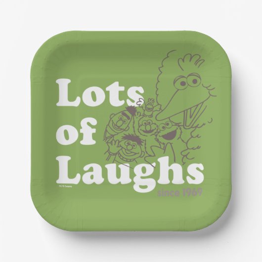 セサミストリート | 1969年から笑い声が多い ペーパープレート (正面)