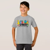 セサミストリート | 1969年から続くふわふわの友達 Tシャツ (正面フル)