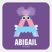 セサミストリート | Aはアビーの スクエアシール (正面)