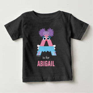 セサミストリート | Aはアビーの ベビーTシャツ