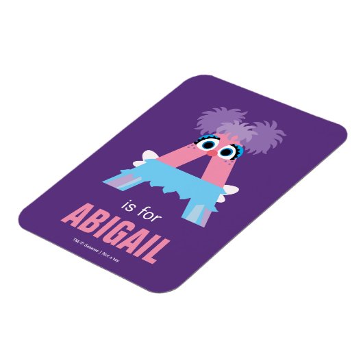 セサミストリート | Aはアビーの マグネット (左側)
