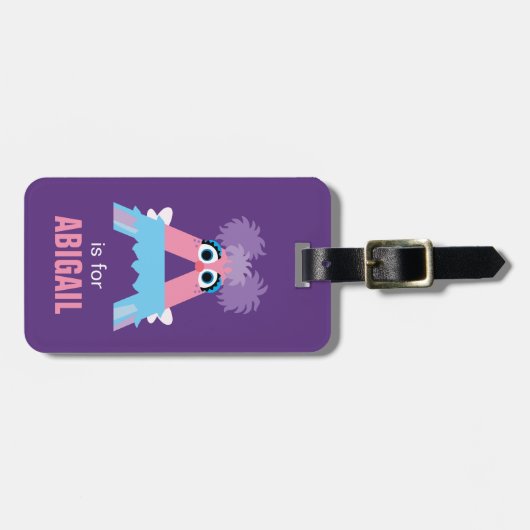 セサミストリート | Aはアビーの ラゲッジタグ (正面横)