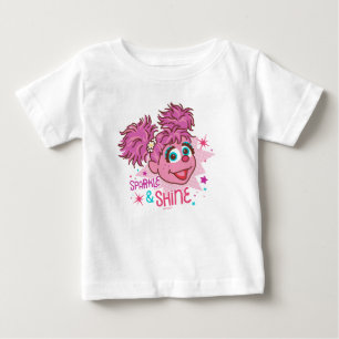 セサミストリート  Abby Cadabby -輝き及び輝やき ベビーTシャツ