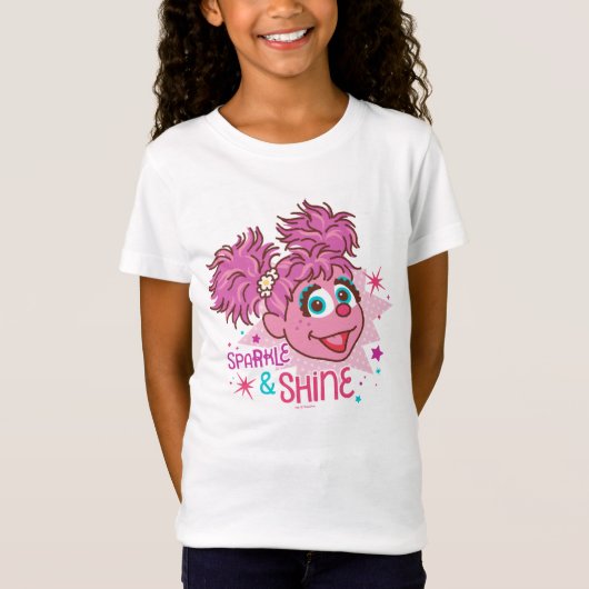 セサミストリート| Abby Cadabby -輝き及び輝やき Tシャツ (正面)