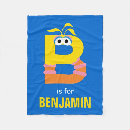 セサミストリート | Bはビッグバード用 フリースブランケット (正面)