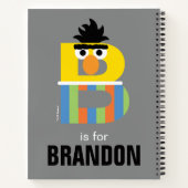 セサミストリート | BはBertの場合 ノートブック (裏面)