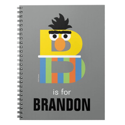 セサミストリート | BはBertの場合 ノートブック (正面)