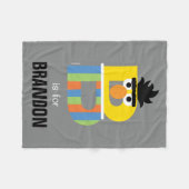 セサミストリート | BはBertの場合 フリースブランケット (正面(横))