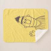 セサミストリート | Bert シェルパブランケット (正面(横))