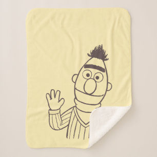 セサミストリート Bert シェルパブランケット