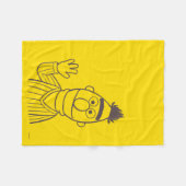 セサミストリート | Bert Bright フリースブランケット (正面(横))