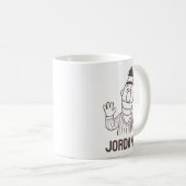 セサミストリート | Bert Bright |名前の追加 コーヒーマグカップ (正面右)