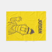 セサミストリート | Bert Bright |名前の追加 フリースブランケット (正面(横))