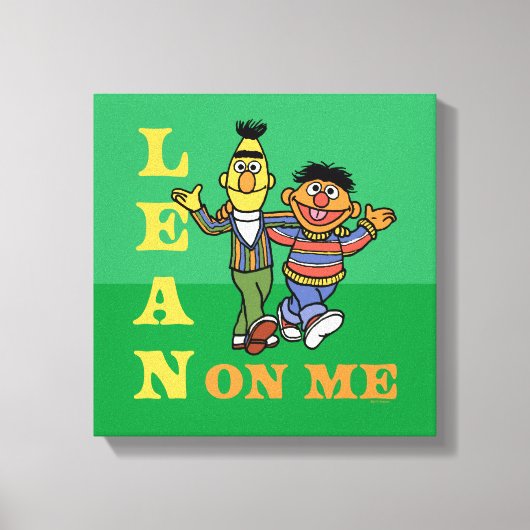 セサミストリート | Bert & Ernie Lean on Me キャンバスプリント (正面)