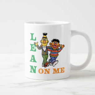 セサミストリート   Bert & Ernie Lean on Me ジャンボコーヒーマグカップ
