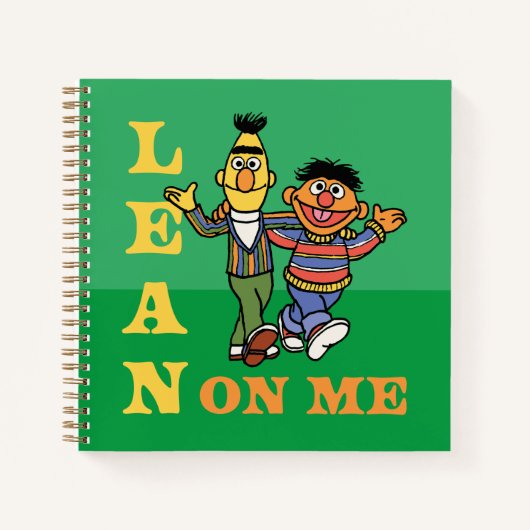 セサミストリート | Bert & Ernie Lean on Me ノートブック (正面)
