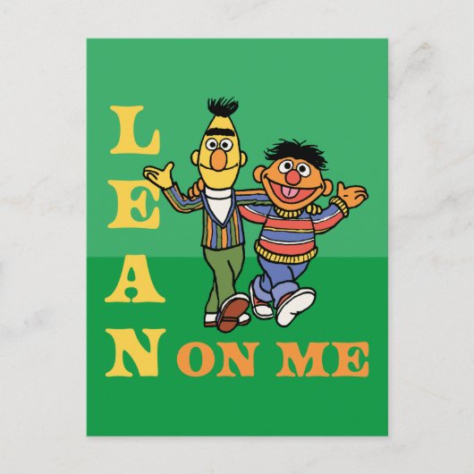 セサミストリート | Bert & Ernie Lean on Me ポストカード (正面)