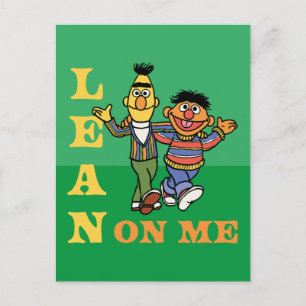 セサミストリート   Bert & Ernie Lean on Me ポストカード