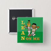 セサミストリート | Bert & Ernie Lean on Me 缶バッジ (正面&裏面)