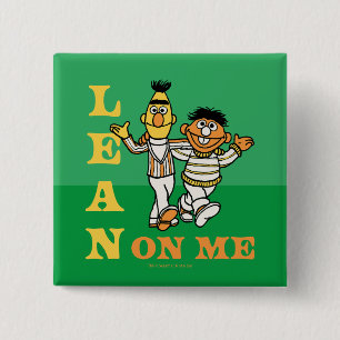 セサミストリート   Bert & Ernie Lean on Me 缶バッジ