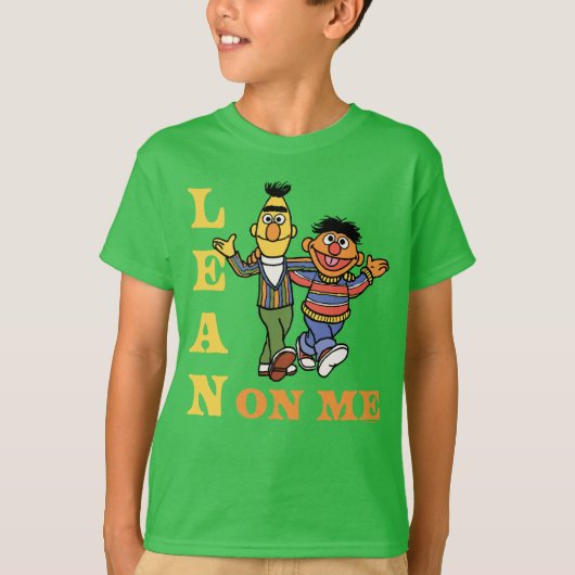 セサミストリート | Bert & Ernie Lean on Me Tシャツ (正面)