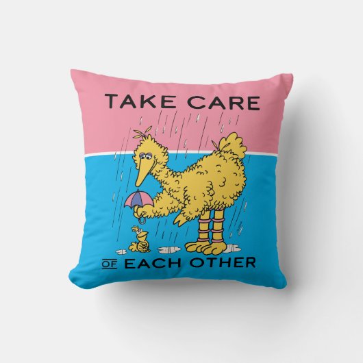 セサミストリート | Big Bird気にがお互い クッション (正面)