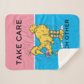 セサミストリート | Big Bird気にがお互い シェルパブランケット (正面(横))