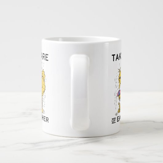 セサミストリート | Big Bird気にがお互い ジャンボコーヒーマグカップ (裏面)