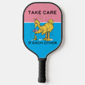 セサミストリート | Big Bird気にがお互い ピックルボールラケット (裏面)