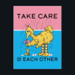 セサミストリート | Big Bird気にがお互い ポストカード<br><div class="desc">このおもしろいセサミストリートデザインはビッグバードとリトルバードを特集。</div>