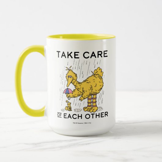 セサミストリート | Big Bird気にがお互い マグカップ (左)