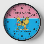 セサミストリート | Big Bird気にがお互い 壁時計 (正面)