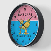 セサミストリート | Big Bird気にがお互い 壁時計 (傾斜)